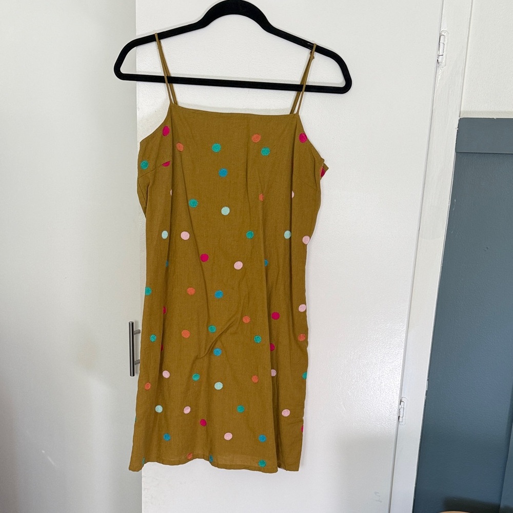 Polka Dot Mini Dress - Multicolor